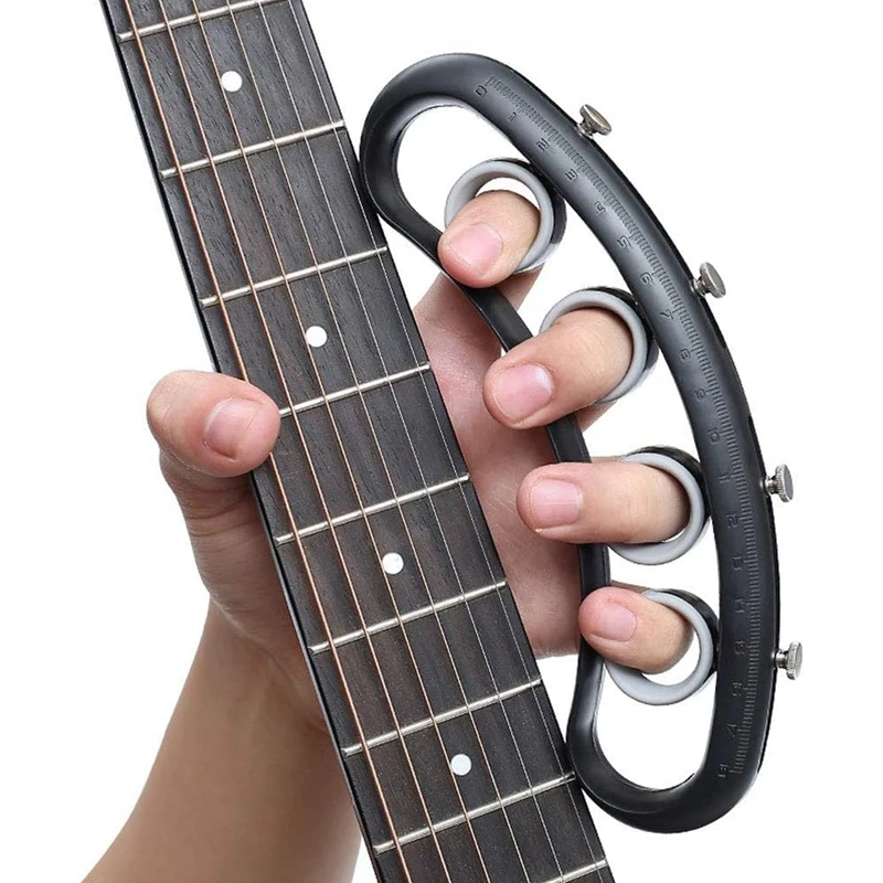 

Guitar Finger Expansion Finger Force Span Practing Trainer Tool,Bass Piano Finger Speed System Accessories White