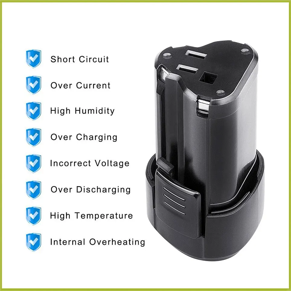 3.0Ah 2.0Ah 12V Battery for Worx WA3553 WA3504 WA3505 WA3509 for Rockwell RW9300 Li-ion Rechargeable Power Tool Battery