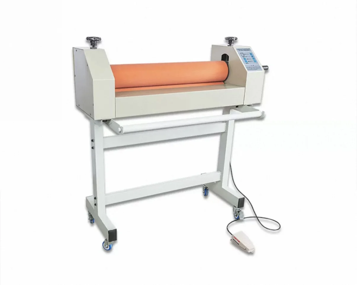 

1.6m Electric Cold Laminator Adjustable Pressure Silicone Roller for Large Photo Laminating