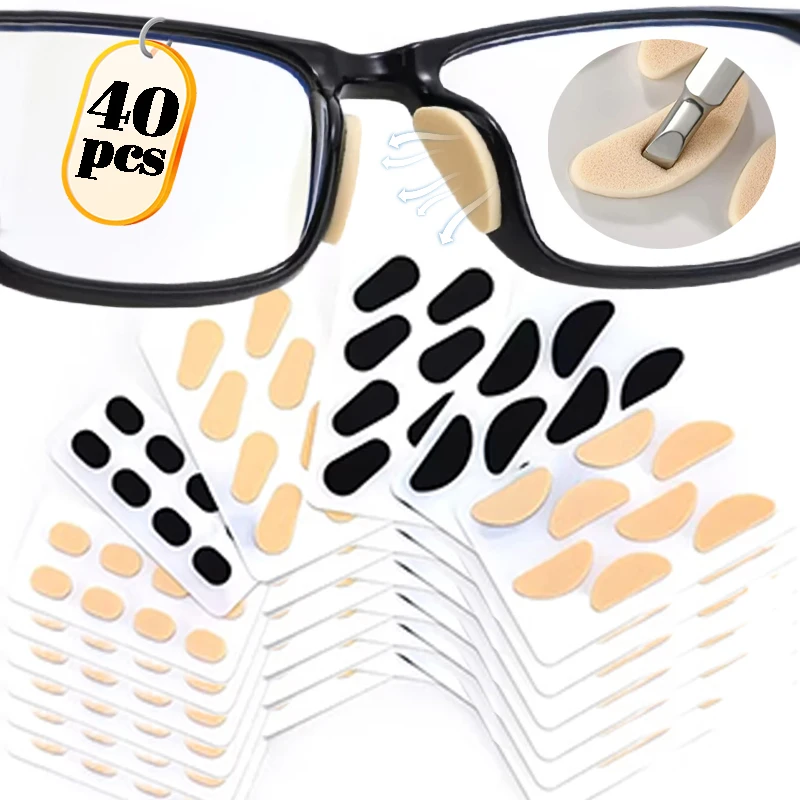 Adhesive Nose Pads Paster Reduce Nasal Bridge Burden Patch Anti Slip Glasses Nose Pad Stickers Soft EVA Foam Eyewear Accessories