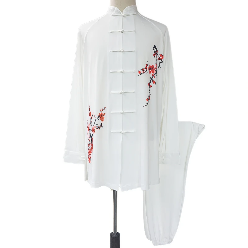 Unisex High Quality Tai Chi Taiji Kung Fu Uniforms Chinese Style Embroidery Clothing Shaolin Wushu Morning Exercise Costumes