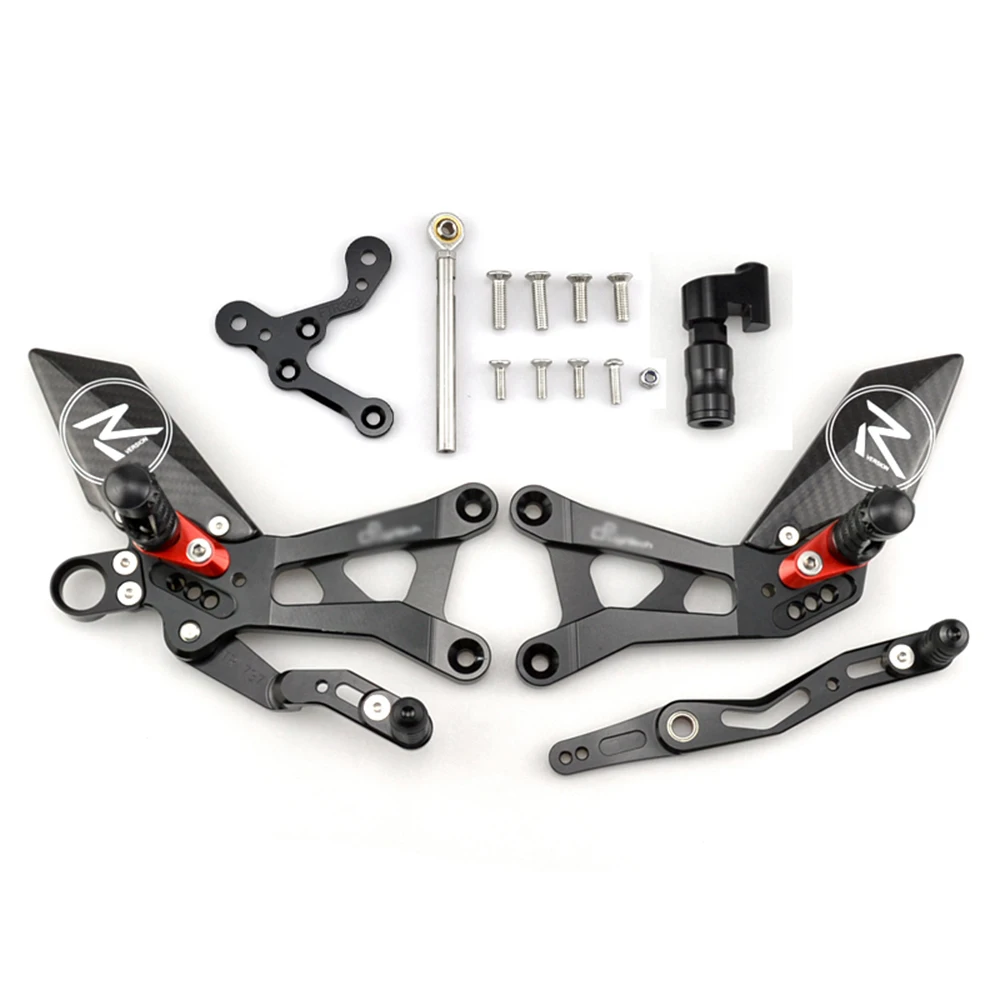 MTKRACING For YAMAHA YZF-R6 YZF R6 2017-2020 Rear Sets Heighten Pedal Adjustable Rearsets FootPegs Shift Lever Brake