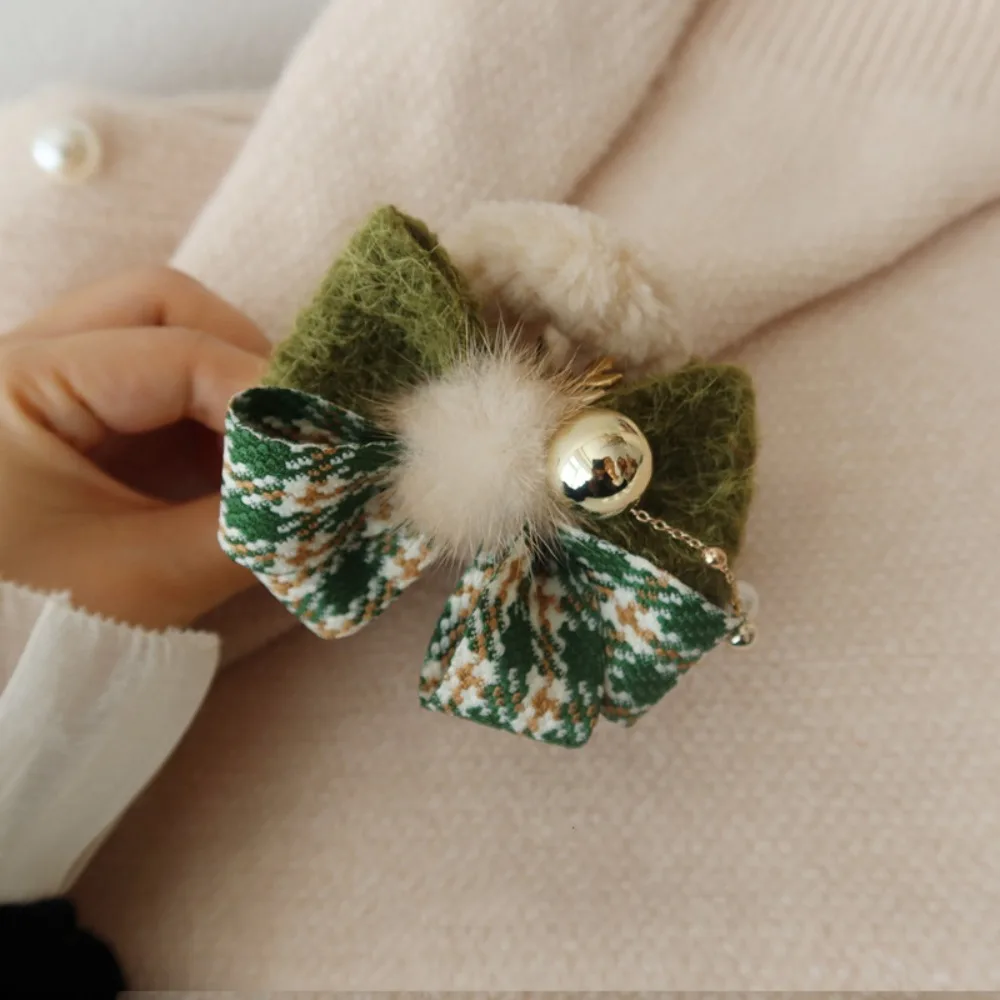 

Creative Bow Christmas Hair Claw Ball Tassel Winter Claw Clip Headdress Ponytail Holder Christmas Shark Clip Festival