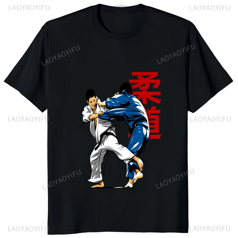 Judo Jiujitsu Hot Sale Casual Fashion Loose Man Tshirt Streetwear Hipster Comfort Breathe Soft Harajuku Style Y2k Women T shirt