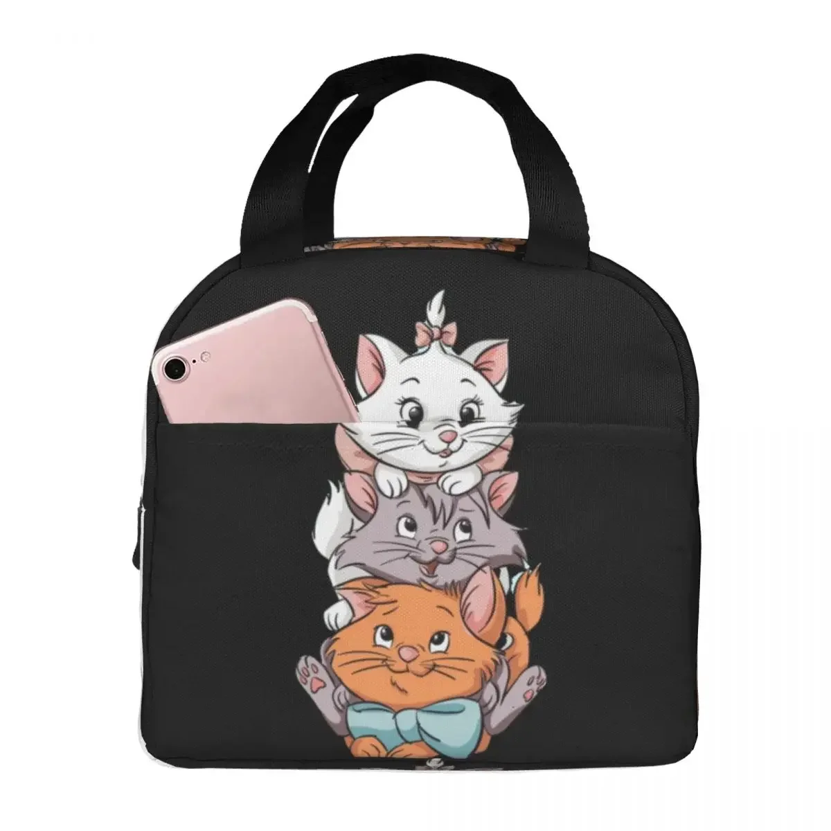 

Aristocats Cats Marie Berlioz Toulouse Insulated Lunch Bag Leakproof Meal Container Thermal Bag Tote Lunch Box Office Men Women