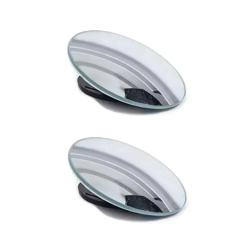 Car Blind Spot Rear View Mirror Wide Angle 360 Degree Adjustable Small Round Mirror Car Reverse Auxiliary Rearview Convex Mirror