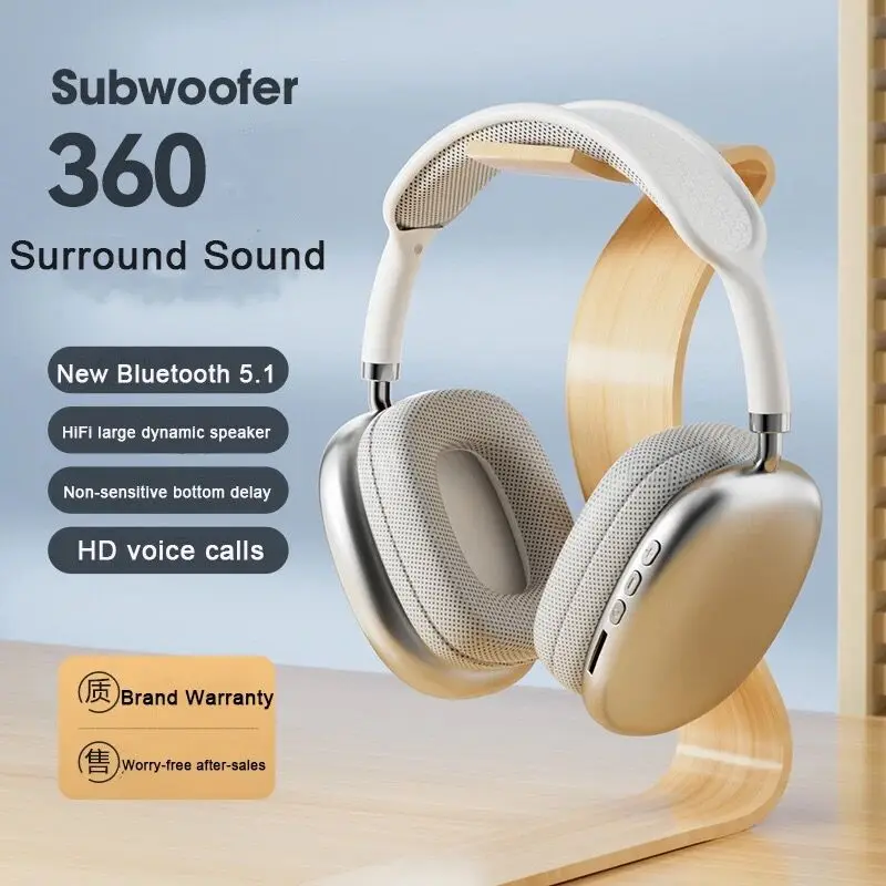 جديد P9 Pro Max Air سماعة لاسلكية تعمل بالبلوتوث سماعات إلغاء الضوضاء سماعات ميكروفون القرون فوق الأذن سماعة الألعاب الرياضية لابل #2