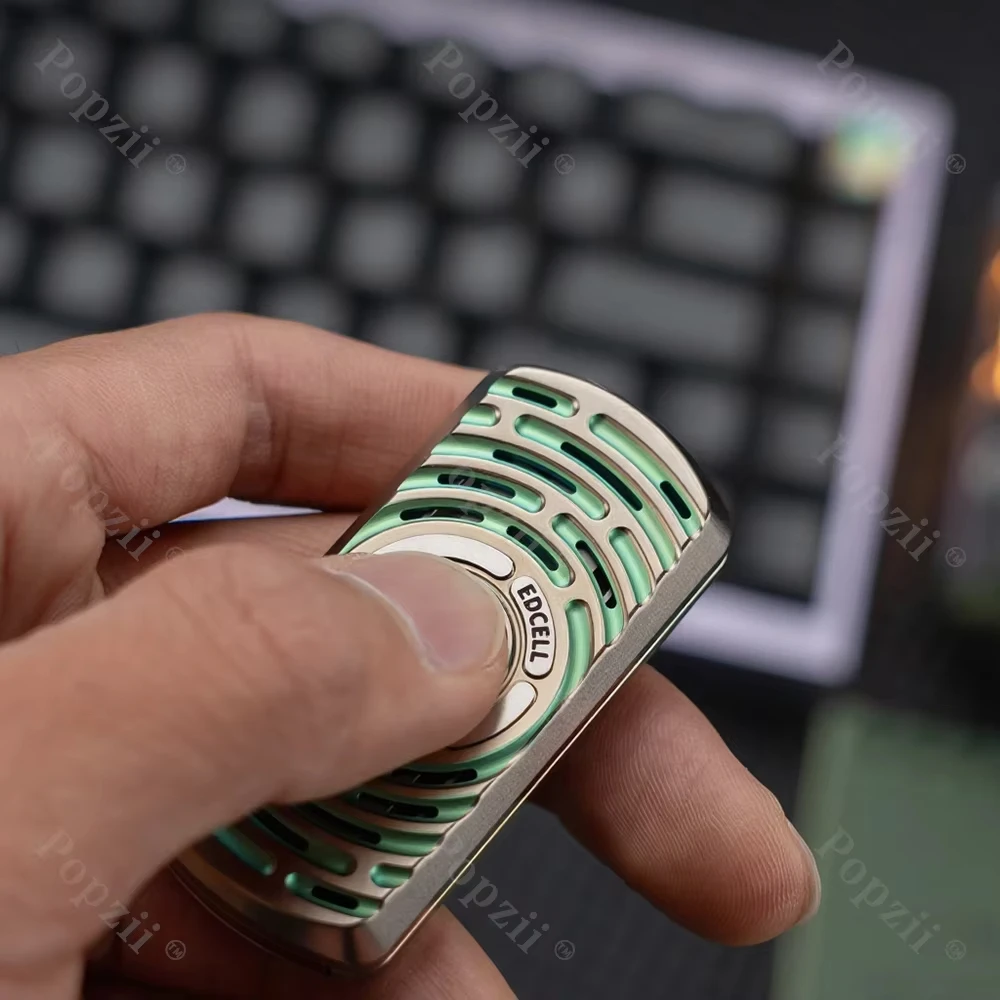 EDCELL&DJG Titanlegierung EDC Magnetische Stimmgabel Push Juguetes Anti Ansiedad Büro Stressabbau Gadgets Angstspielzeug