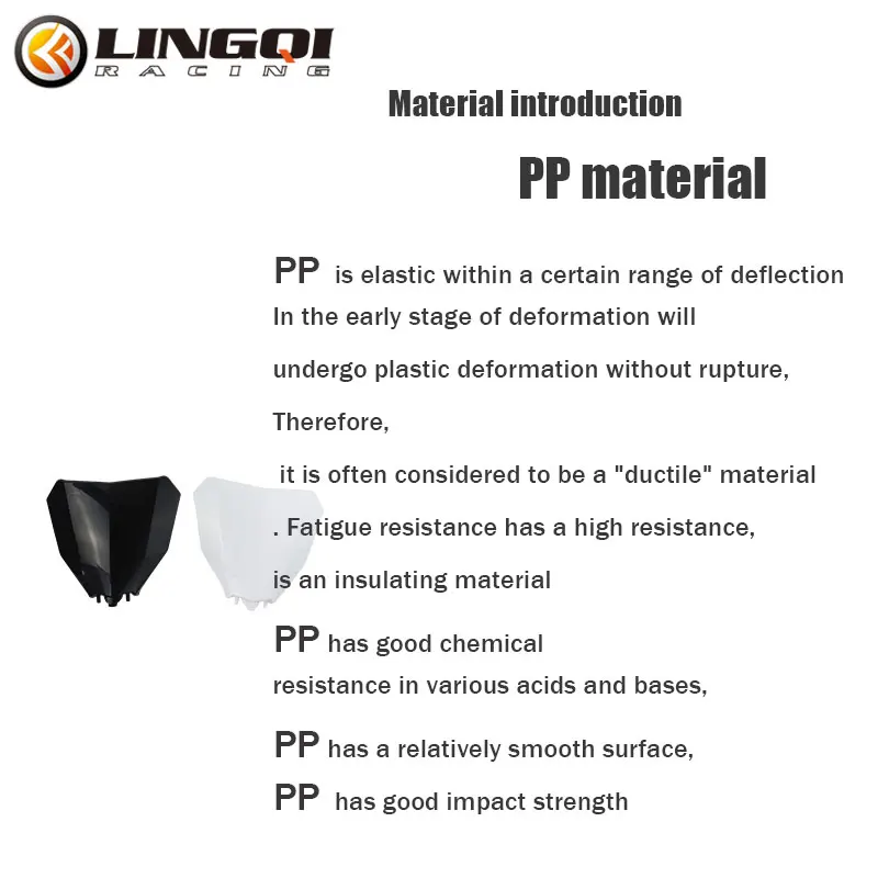 LINGQI Pit Dirt Bike Number Plate Fairing Front Plastic Motorcycle Holder Plates Name Panel for Kayo T4 Parts Motocross Off Road - view 2
