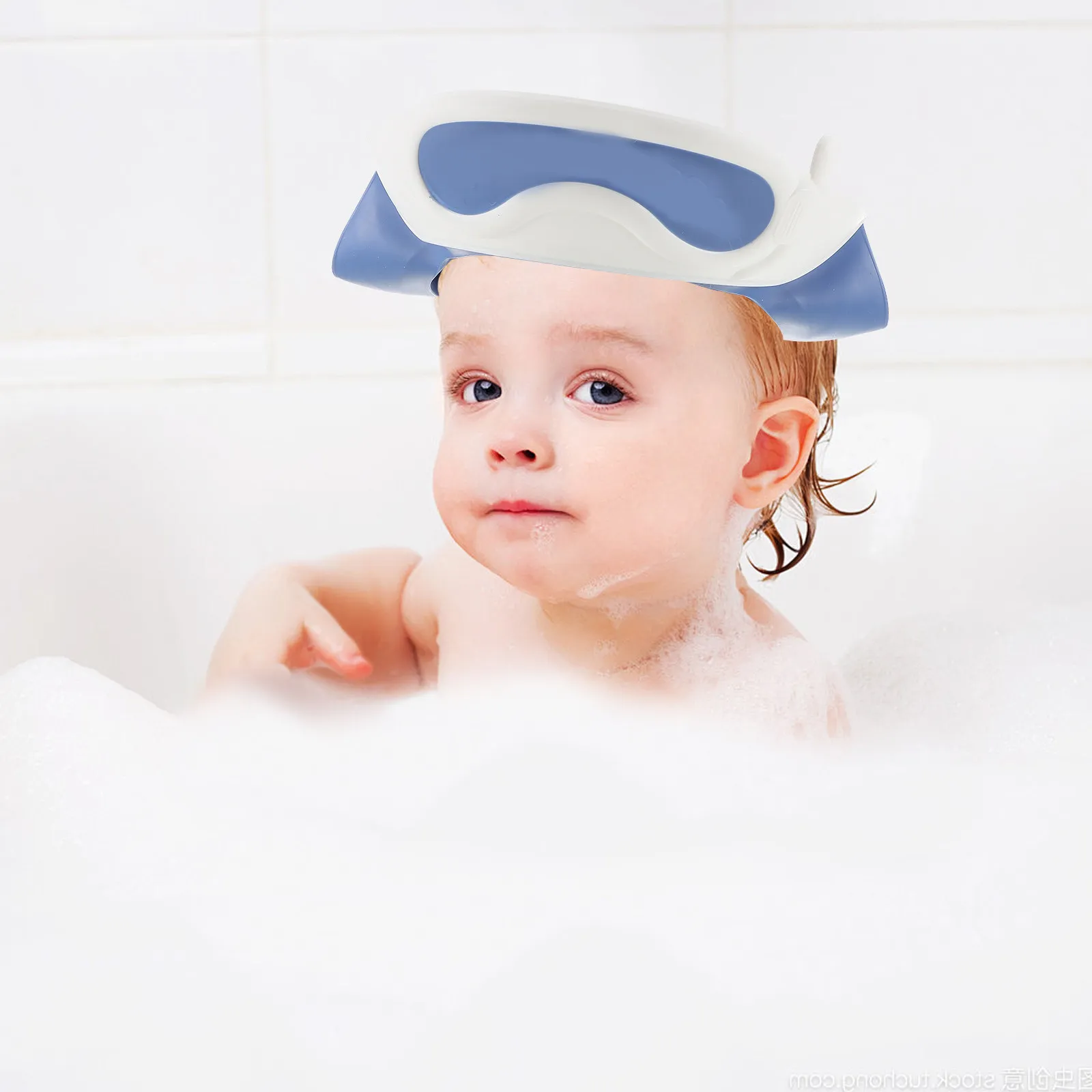 

Waterproof Ear Protection Bath Cap Adjustable Hair Washing Hat For Toddlers Kids Shower Cap Infant Bathing Hat