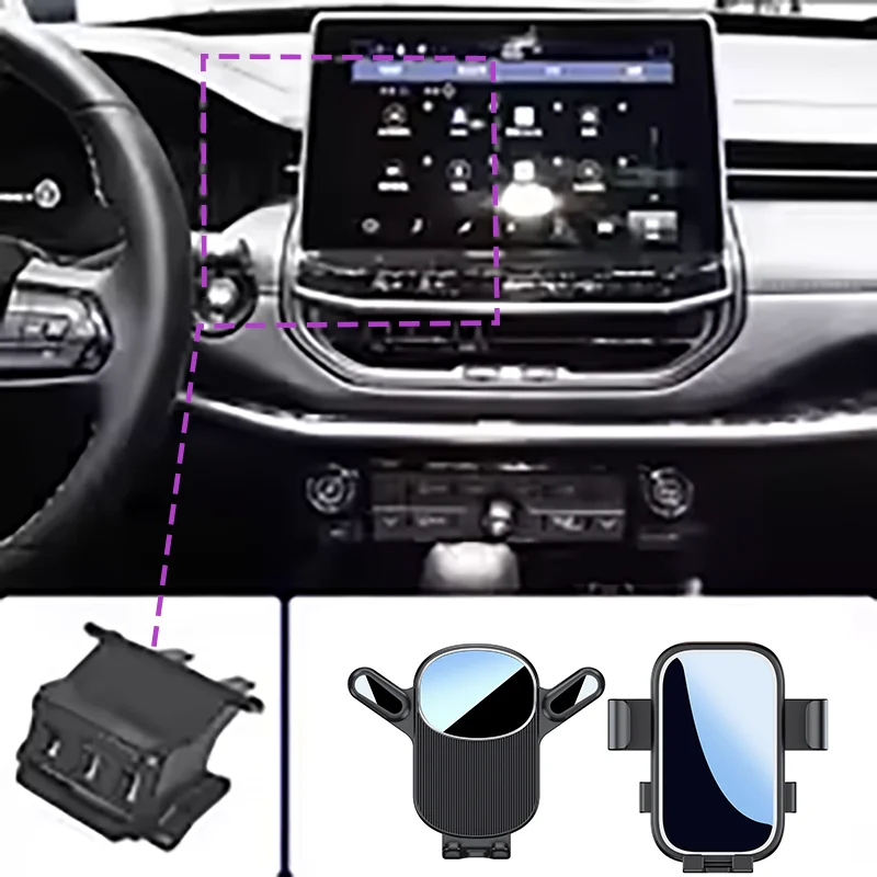 

Car Phone Holder For Holder For Jeep Compass 2021 phone stand special car anti-shake navigation stand