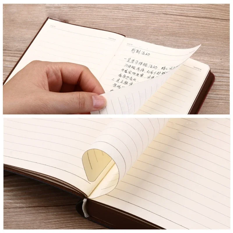 1PC New Portable Vintage Pattern Leather Notebook Diary Notepad Stationery Gift image 4