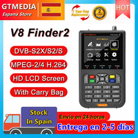 GTMEDIA V8 Finder2 Satellite Finder Meter DVB-S2X/S2/S MPEG-2/4 H.264 8 Bit LNB Antenna Installation Digital Signal Measurement