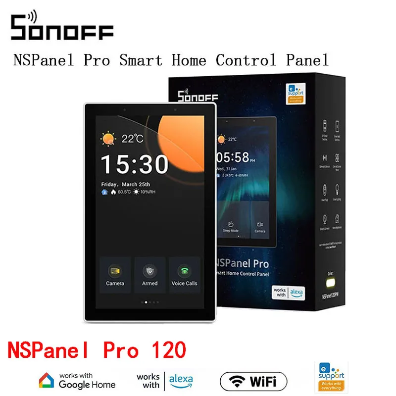 SONOFF NSPanel Pro 120 Intelligent Central Control Panel Touch Screen Network Shutdown Zigbee 3.0 Control Panel EasyLink APP