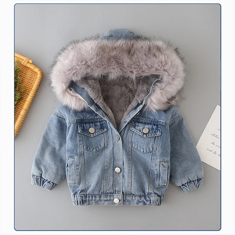 New Fashion Children Winter Jacket Girl Winter Coat Kids Warm Thick Fur Collar Hooded long down Coats For Teenage 4 6 8 10-14Y