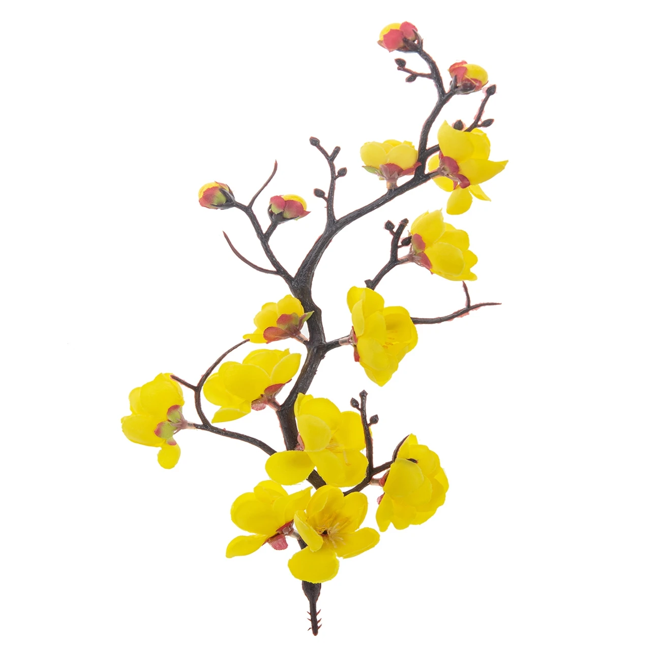 Artificial Flower Spring Plum Blossom Peach Branch Silk Flowers Home Wedding Party Decoration Christmas Wreaths diy dining table view 4