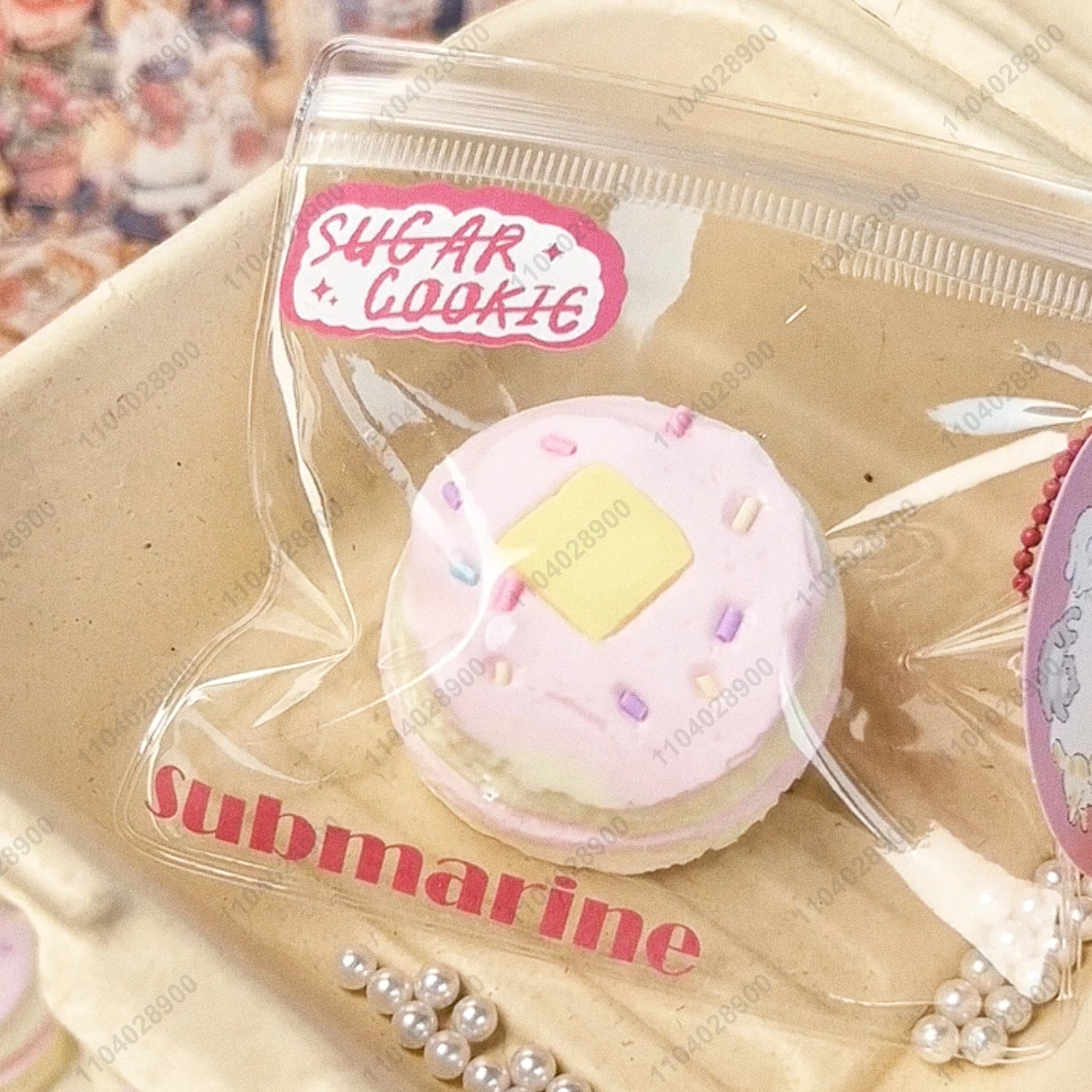 バターマフィンタバスクイーズシリコンダブルデッカーピンクマフィンパンケーキスクイーズトイもちトイ抗ストレスリリーフハンドリラックストイ