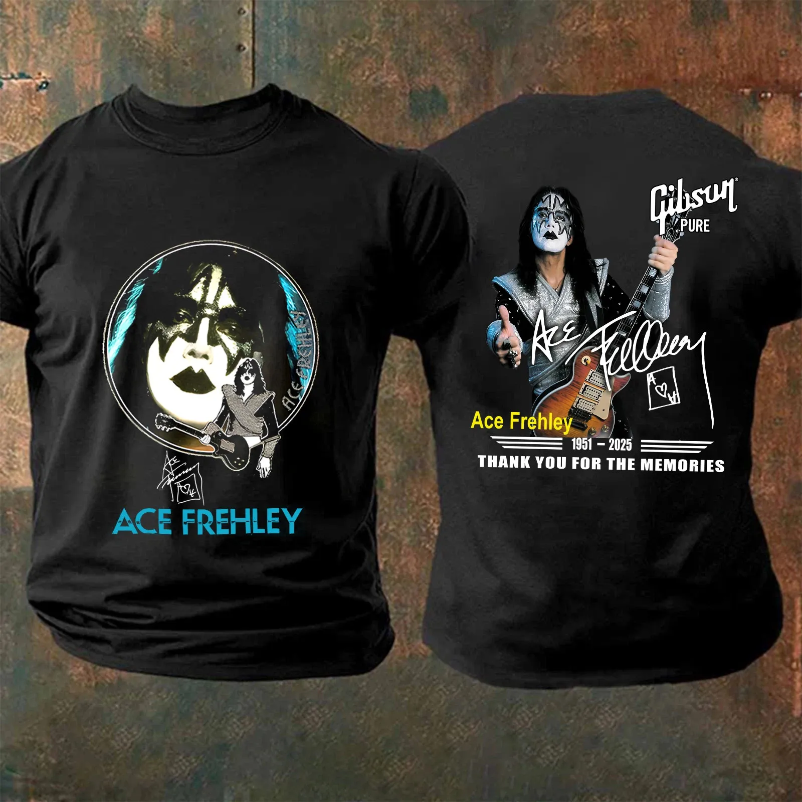 Ace Frehley 1951-2025 Signature Thank You For The Memories T Shirt EN747