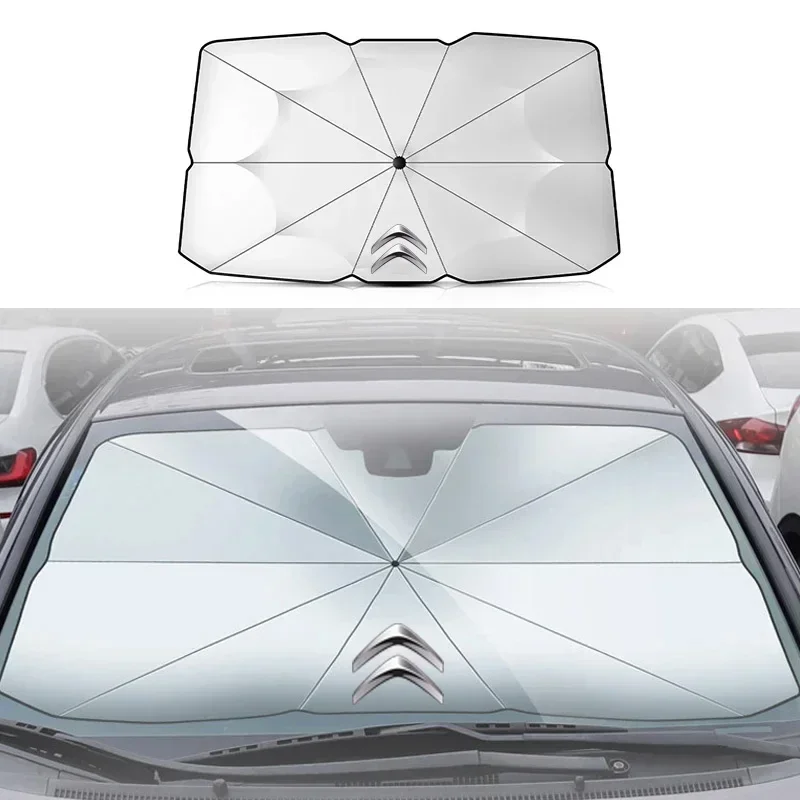 Car Windshield Sun Shade Cover Anti UV Sun Parasol Accessories For Citroen C4 C3 C5 C1 C2 Berlingo Celysee Cactus Picasso Saxo