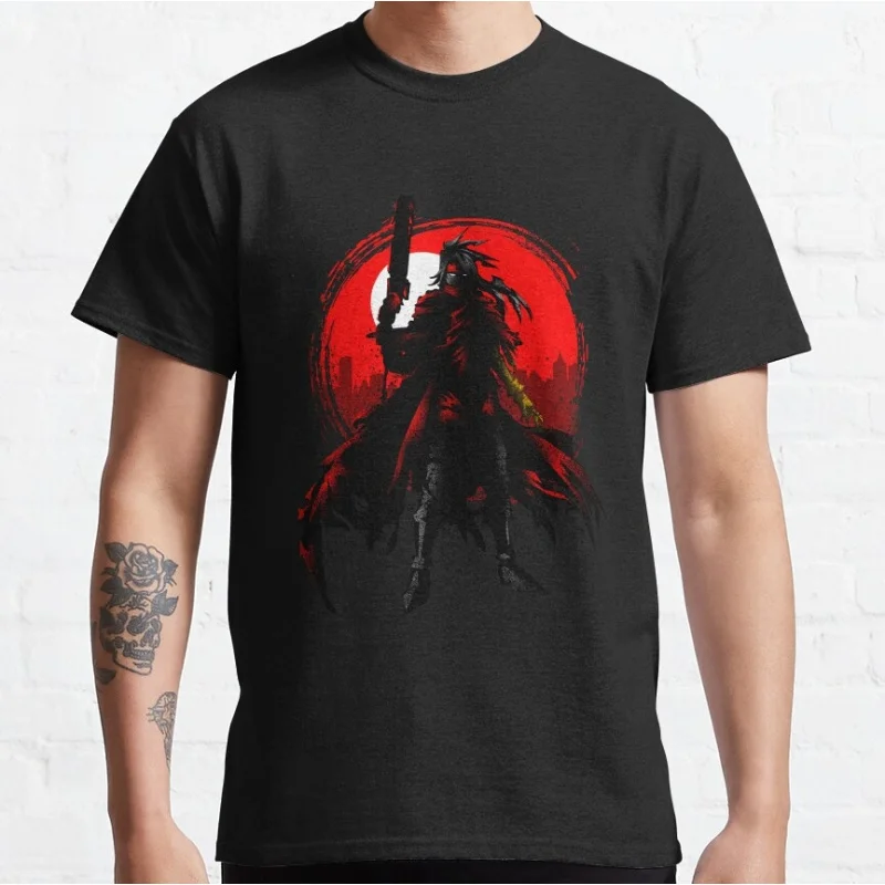 

Final Fantasy VII-Dirge of Cerberus Gift t shirt for RPG gamer 100% cotton tee Men's Short Sleeve Graphic Clothes All size tops