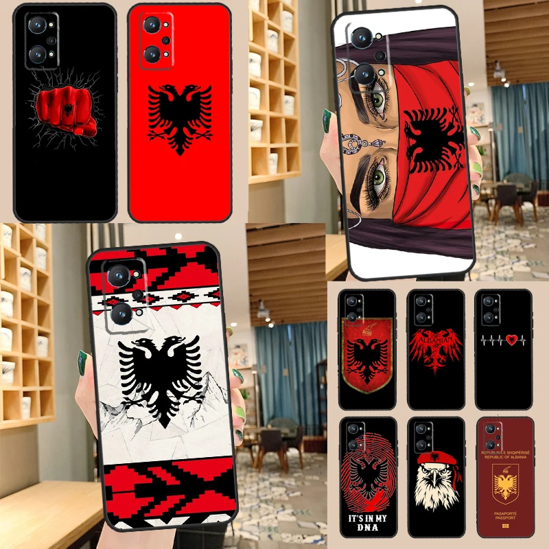Albania Người Albania Cờ Dành Cho Realme C21Y C25Y C25s C11 C21 C31 C15 C35 8i 9i 8 9 Pro GT sư GT Neo 3 3T 2T
