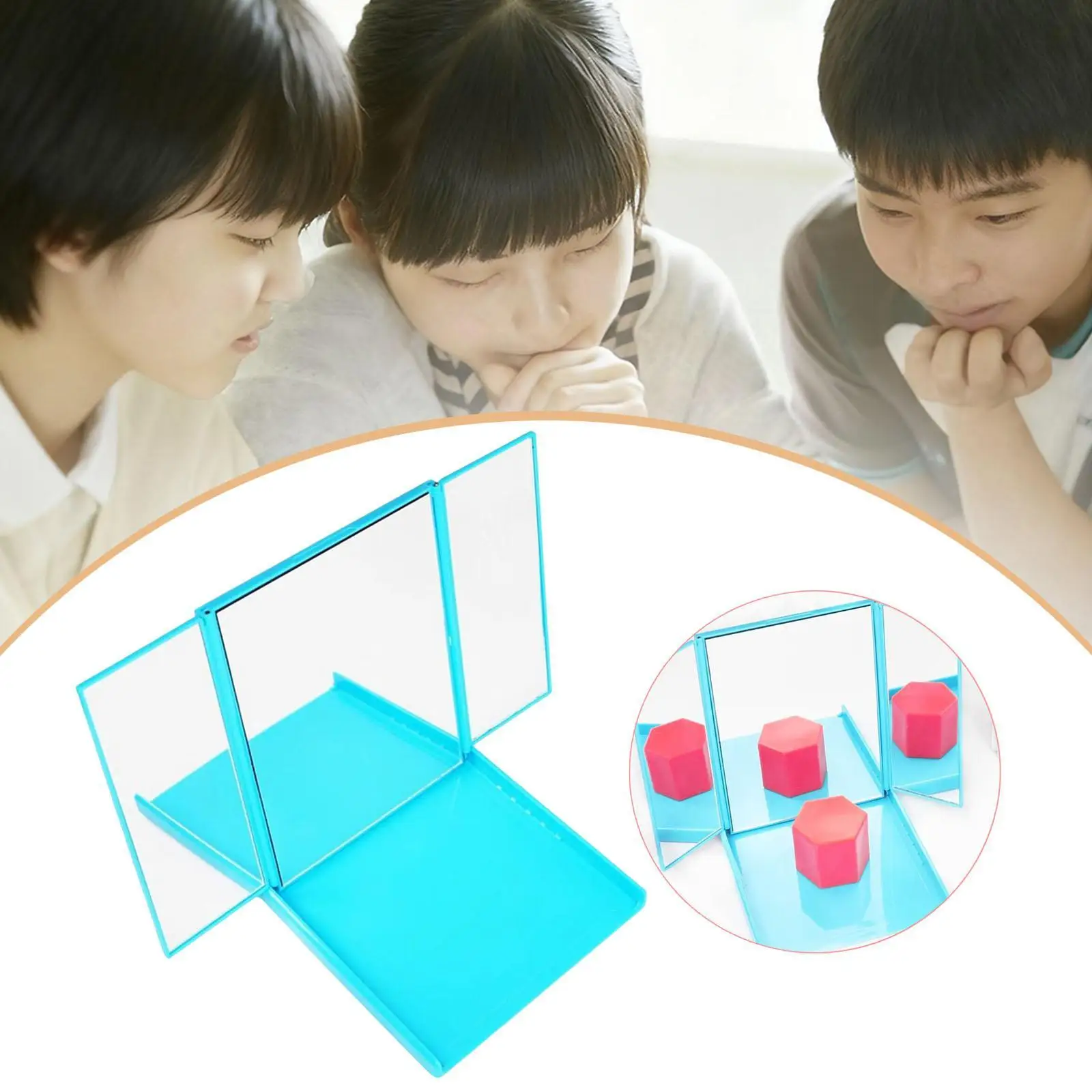 Foldable Multifaceted Mirror Educational Sensory Learning Toy for Experiments and Classroom Activities