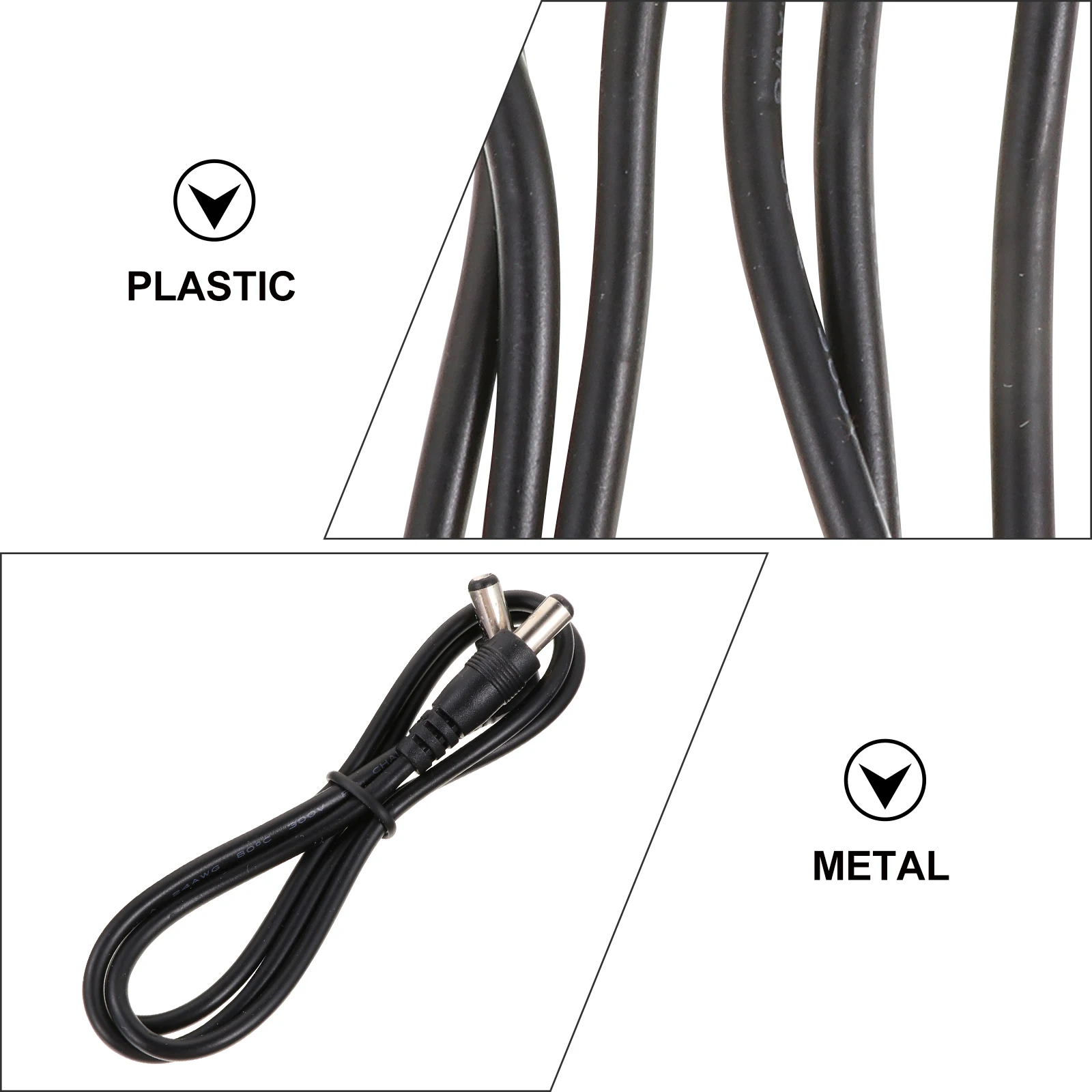 

12pcs Guitar Pedal Power Cable High Fidelity Low Resistance Metal Connector Anti Drop Moist Resistant Wear Resistant