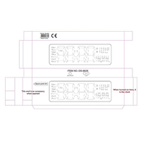 HRBAJ-Remote-Controlled 16 Inch Big LED Digital Wall Clock With Dual Alarm And 8 RGB Colors For Modern Homes