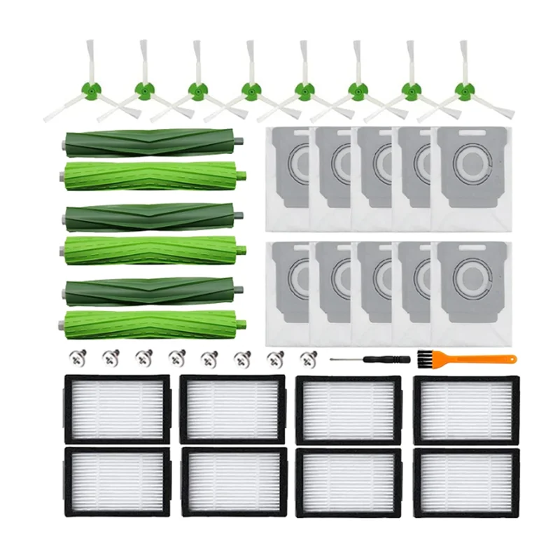 

Комплект аксессуаров BABZ-Parts для пылесоса Irobot Roomba I1+ I7 I7+ I3+ I4+ I6+ I8+ J7+ Plus I & J Plus Series Роликовые щетки