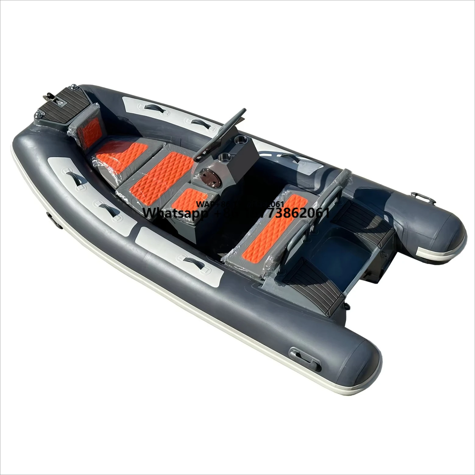 CE Small Sport 11ft SP RIB330 Hypalon/Pvc Deep V Hull Aluminum Rib Inflatable Boat with Sundeck