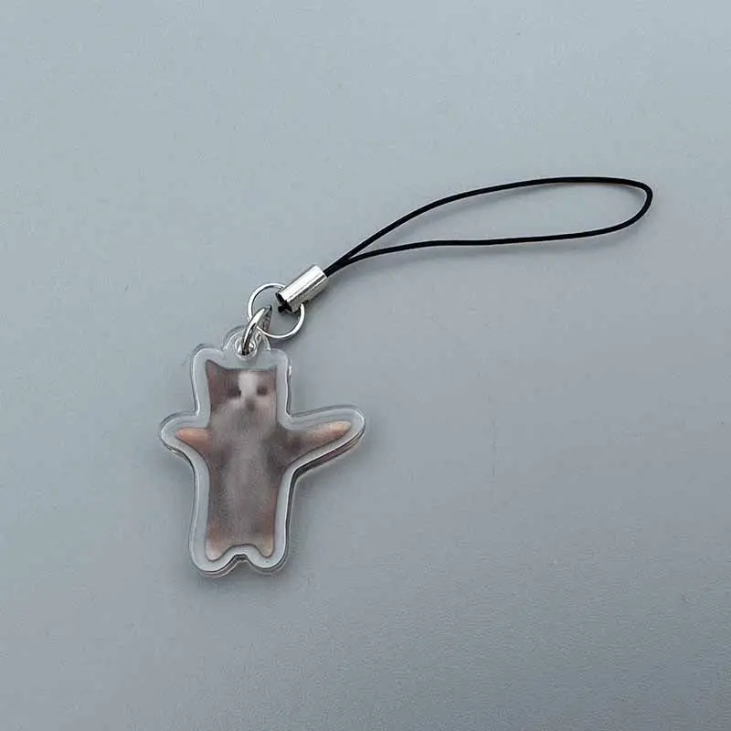 Cadena de teléfono móvil de Gato plátano feliz, colgante divertido de Gato El Gato Meme, colgante pequeño, llavero Maxwell, regalo de amigos y