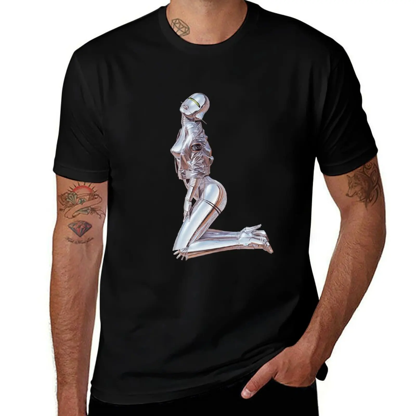 Pose Robot T-Shirt Work Wear Lightweight Tee T-Shirt