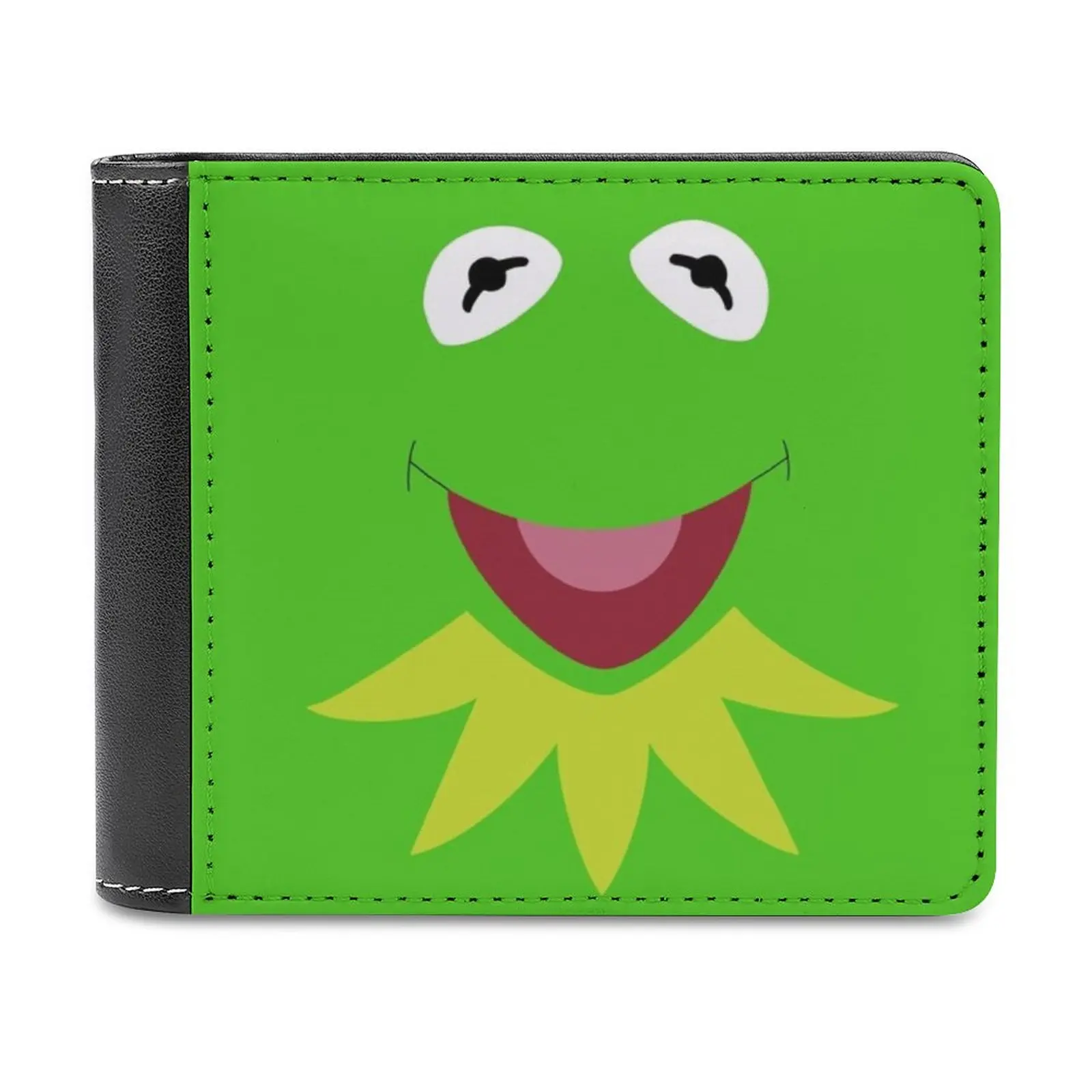 

Fashion Credit Card Wallet Leather Wallets Personalized Wallets For Men And Women The Frog The Show Puppet Cartoon Cute Geek