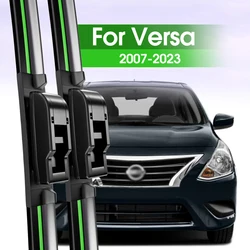 2pcs Front Windshield Wiper Blades For Nissan Versa 2007-2023 2008 2012 2015 2019 2020 2021 Windscreen Window Accessories