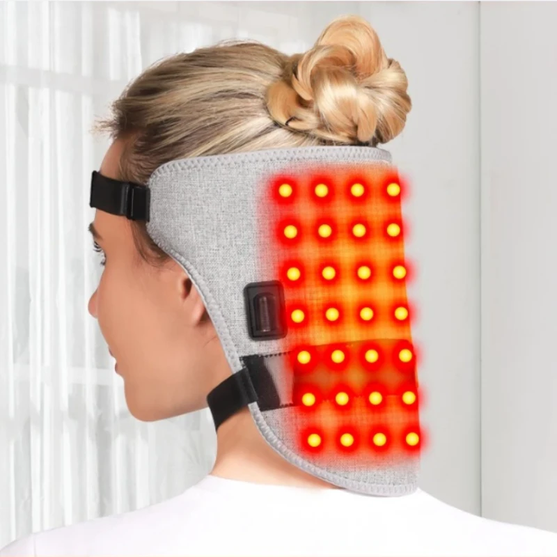 Red Light Electric Heated Neck Belt with Adjustable 3 Temperature Levels 3 Heat Settings for Neck Supports Warmth And Relaxation