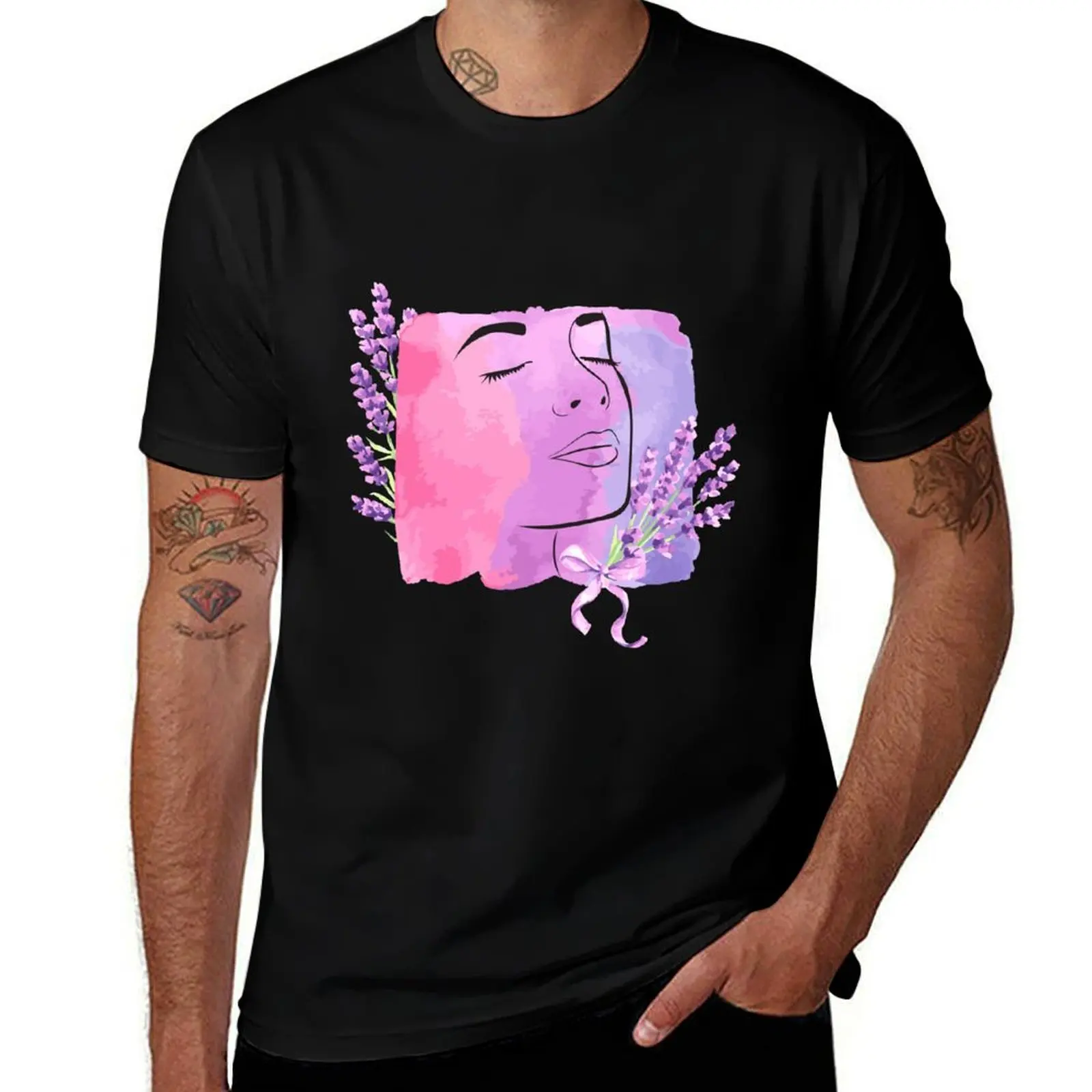 Lavender faced T-Shirt Water Resistant Casual T-Shirt