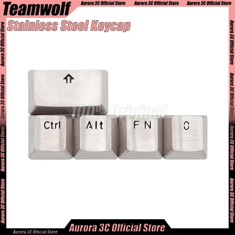 

Teamwolf Keycaps Stainless Steel Keycap Gradient Keycaps Transparent Custom Oem Highly Customized Mx Mechanical Keyboard Keycaps