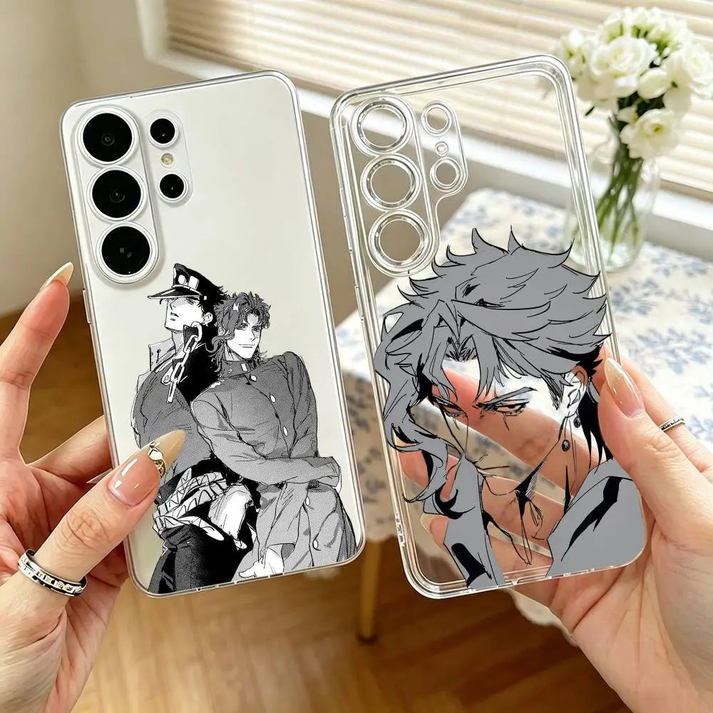 Anime JoJo Kakyoin Noriaki  Phone Case For Samsung S25,S24,S21,S22,S23,S30,Ultra,S20,Plus,Fe,Note,10,9,5G Transparent Cover
