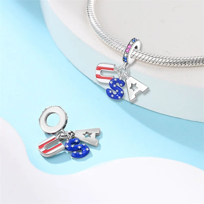 S925 Sterling Silver American Style Series-Cowboy Boots Pendant Fit Pan Bracelet DIY Charm For Women Jewelry Fashion Gift