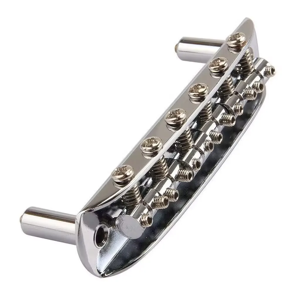 Classic Chrome Vintage Mustang Bridge W/Large Saddles Guitar Parts Accessories