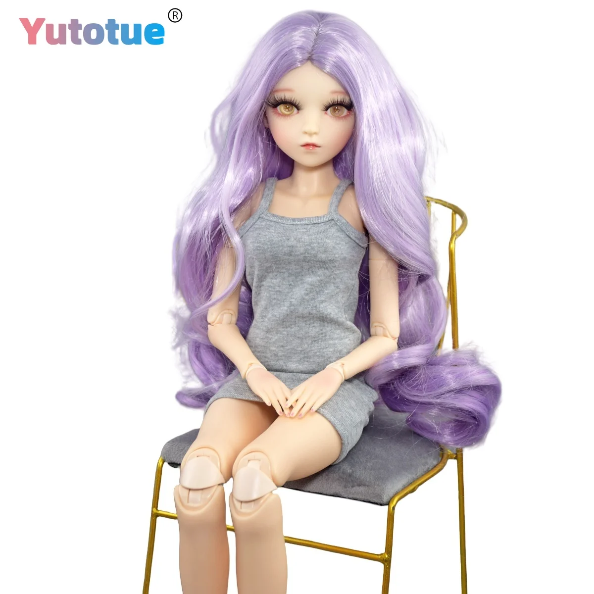 

YUTOTUE 60cm Height Female BJD Doll Toy Curly Wig Dress Shoes Removable Upgrade Makeup Girls Gift