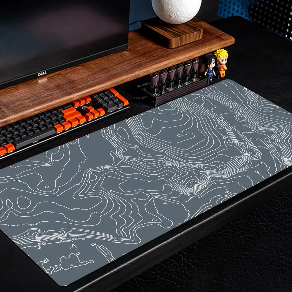 topographic map Mouse Pad 500X1000 mm Large Gaming Mousepad Gamer XL Rubber Otaku Keyboard Pad Laptop Desk Mat