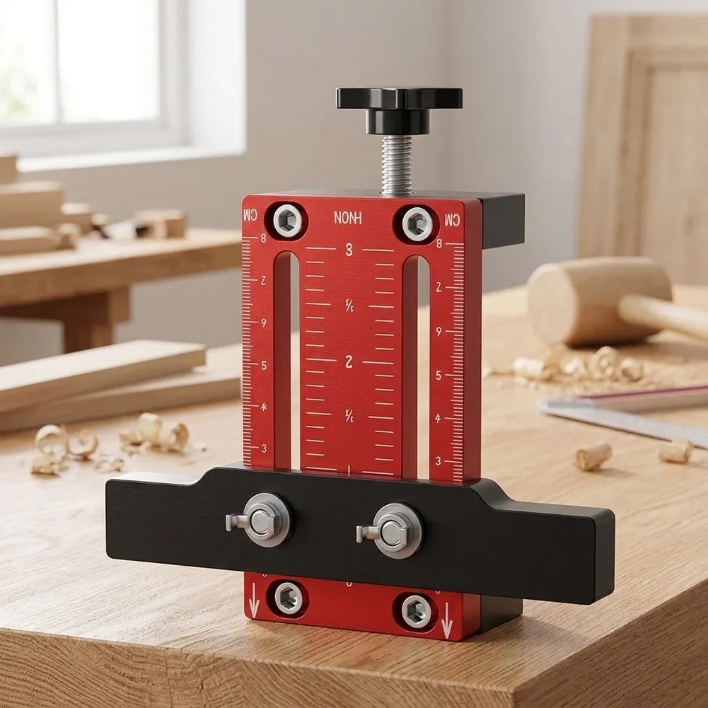 Aluminum Alloy Cabinet Door Handle Positioning Locator Punching Measuring Jig Tool For Wardrobe Furniture Hardware Installation