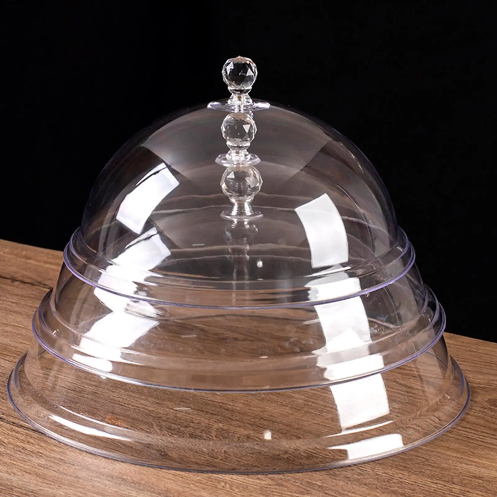 Cake Plate Cake Stand with Cover, Practical Drop Resistant for Parties Dining Rooms Cake Tray Snack