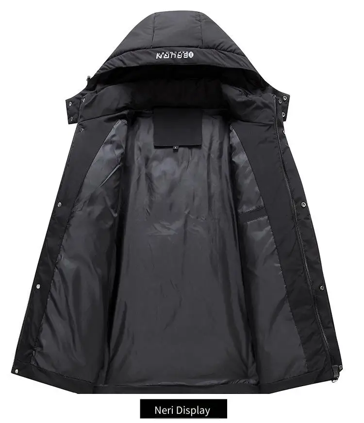 2025 شتاء دافئ الرجال سترة قصيرة أسفل بطة أسفل سترة دافئة منتصف العمر الترفيه تنوعا العصرية سترة خفيفة الوزن