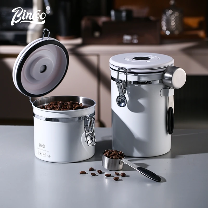 

Bincoo Coffee Bean Sealed Tank Storage Tank One-way Exhaust Coffee Powder Storage Tank Vacuum Preservation Bean Tank