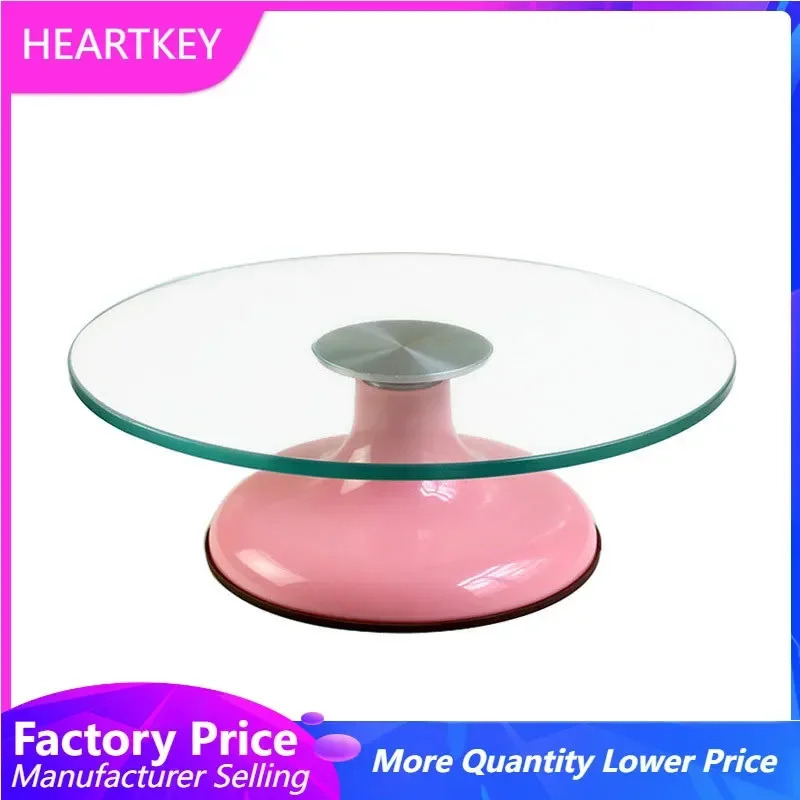 

12-inch Cake Turntable Rotating Cake Stand Decorating Tool Cake Rotary Table Glass DIY Baking Tool Decoration Accessories