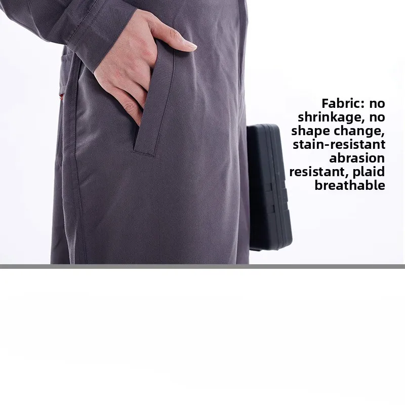 One-piece Workwear Men's Tooling Factory Engineering Auto Repair Wear-resistant Workwear Dust-proof Labor Protection Clothing