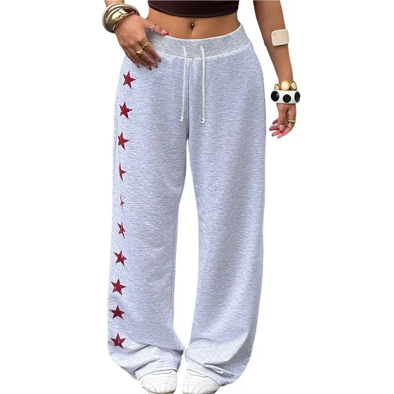 

Женские широкие брюки CYL с графическим принтом звезд с двух сторон, в стиле стритвир