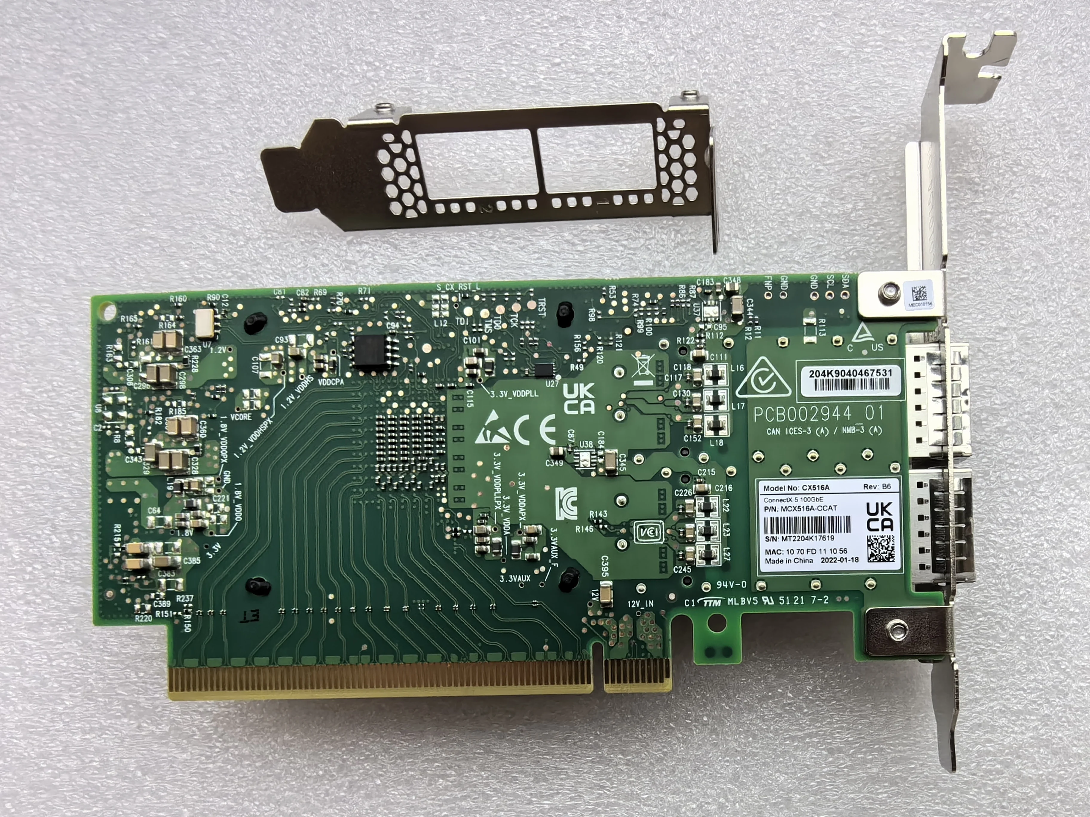 TopElec MCX516A-CCAT ConnectX- - 100Gbe Qsfp28 Network Card 评论和价格